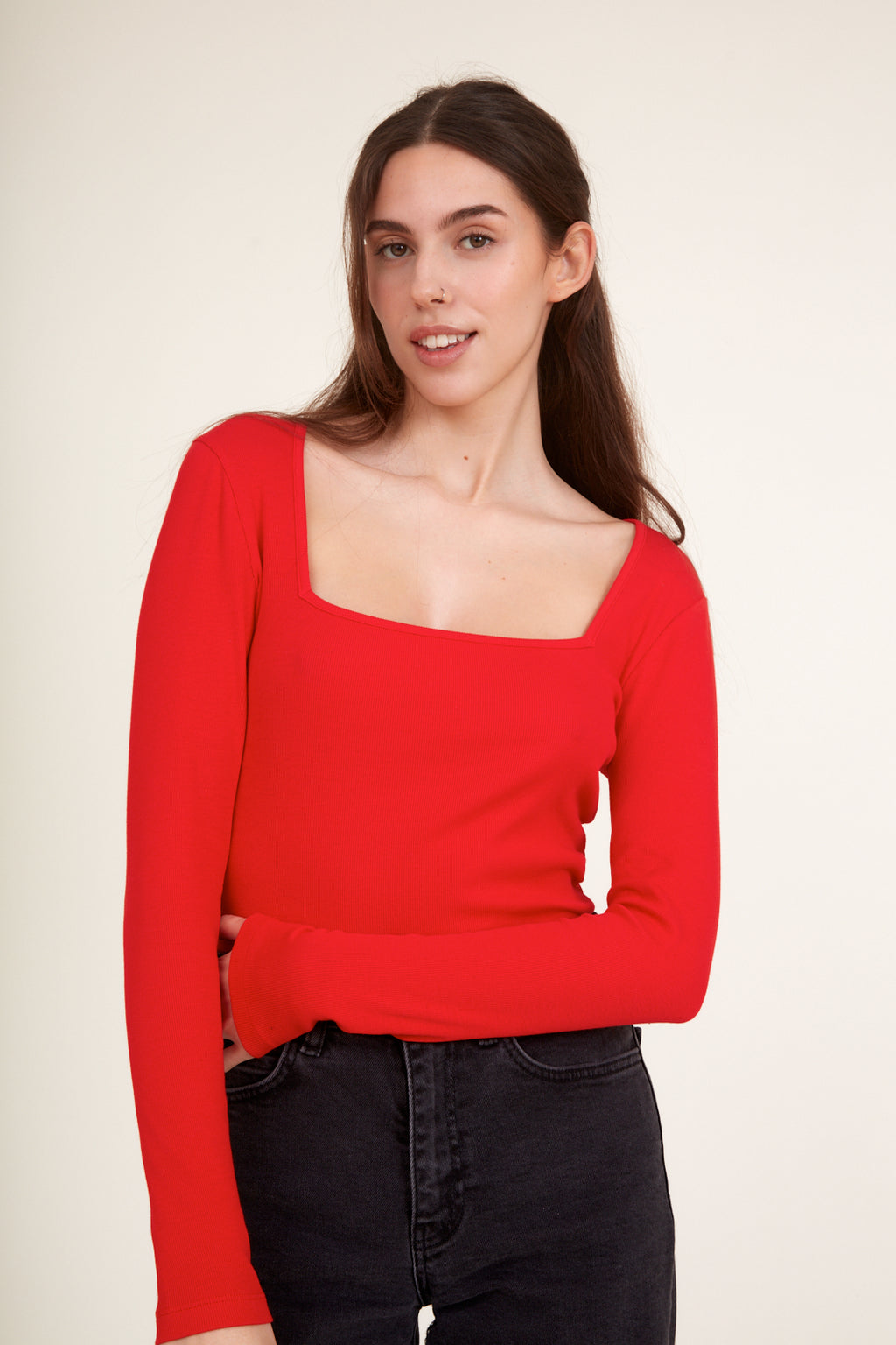 Ludmilla Long High Risk Red Basic Apparel International