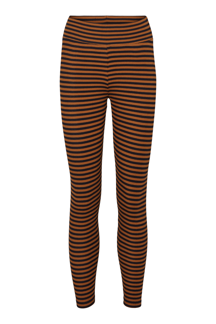 Brown striped outlet leggings
