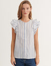 Ada Shirt - True Navy / Whisper White