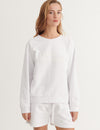 Adele Oversized Sweat - Bright White