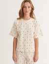 Anneli Oversized Tee - Birch/Black