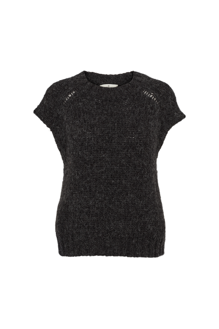 Basic Apparel Apuana Vest Vests 393 Dark Grey Mel.