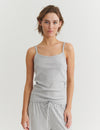 Arense Strap Top - Light Grey Mel.
