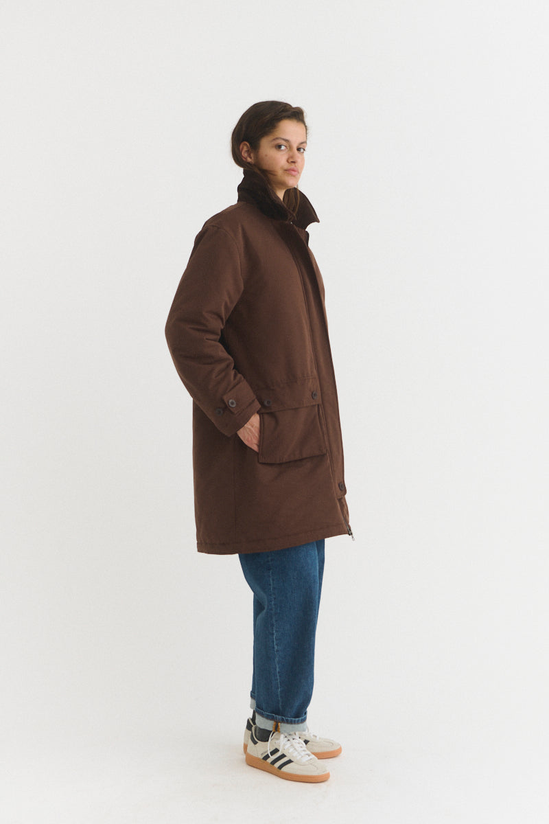 Basic Apparel Asani Coat Coats 864 Chicory coffee