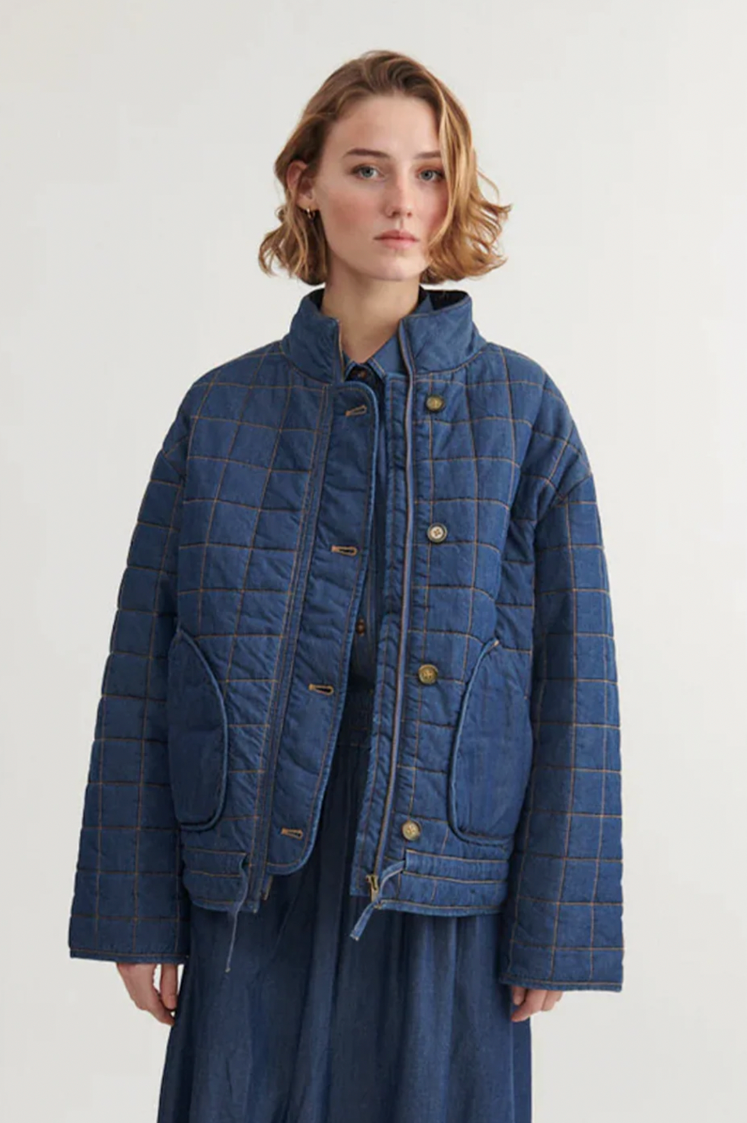 Basic Apparel Bine Bomber Jacket Jackets 103 Mid Blue