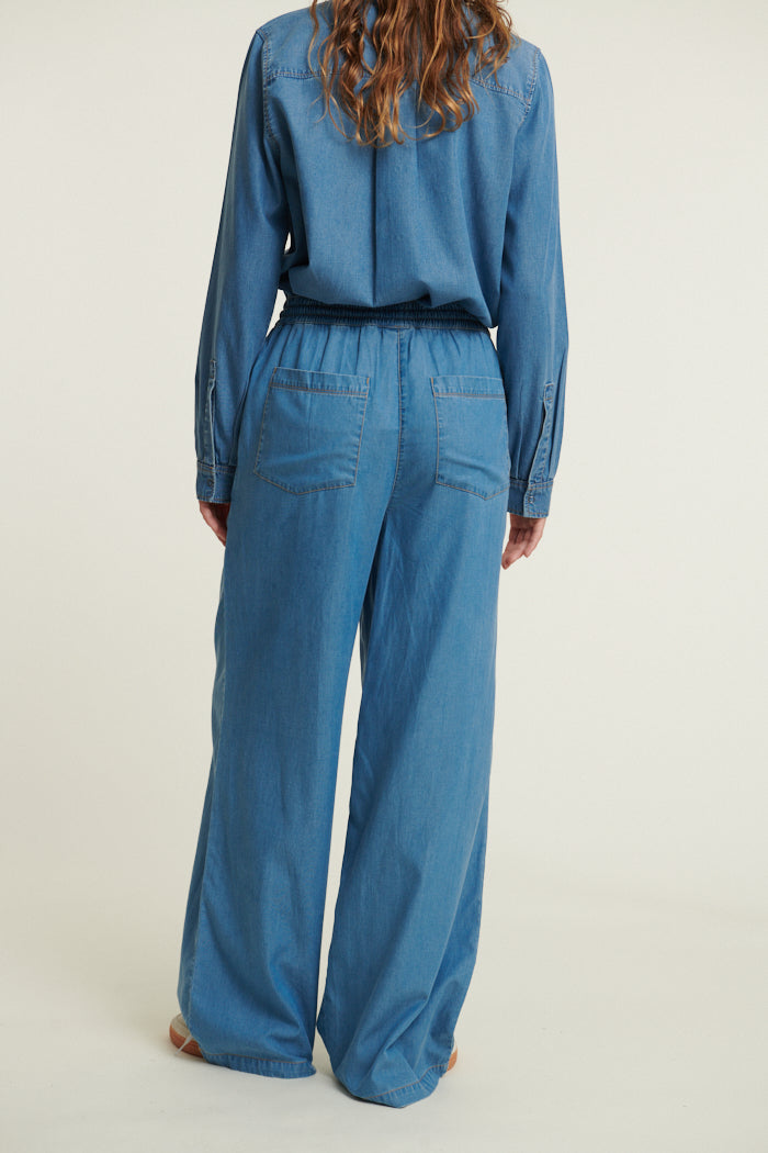 Basic Apparel Bine Wide Pant Pants 038 Light Blue