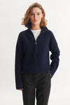 Cady Zip Sweater - Sky Captain