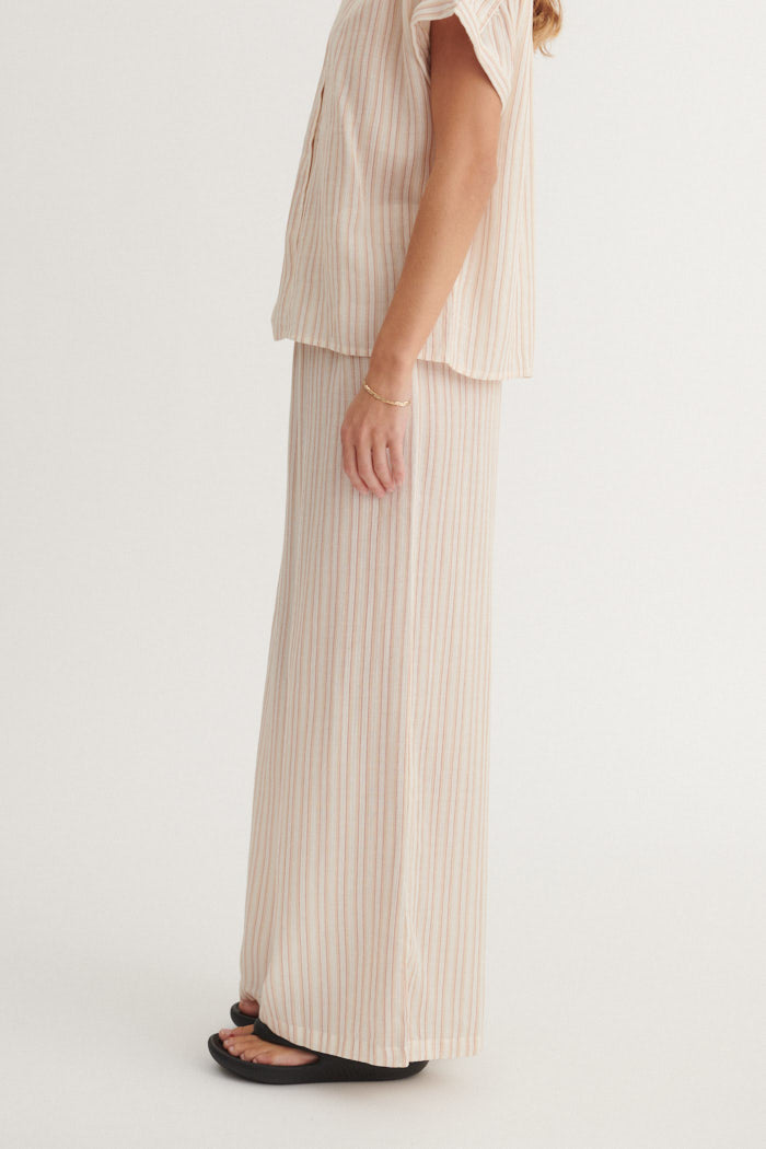 Basic Apparel Calli Loose Pants Pants 779 Smokey gray / whisper White / cedar wood