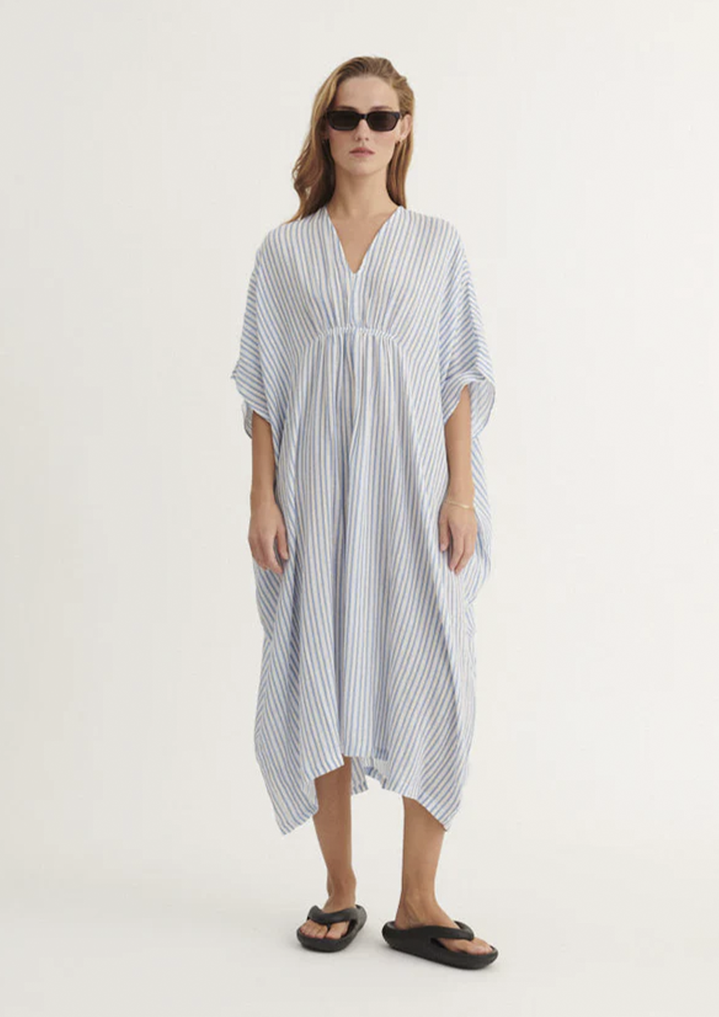 Basic Apparel Calli Tunique Dresses 778 Frozen fjord / whisper white / black