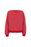 Basic Apparel Wave Sweater Sweaters 655 High risk red / birch