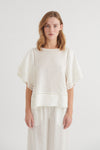 Carina SS Blouse - Bright White