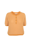 Cashi Granddad Pullover - Apricot / birch