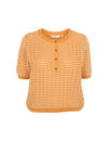 Cashi Granddad Pullover - Apricot / birch