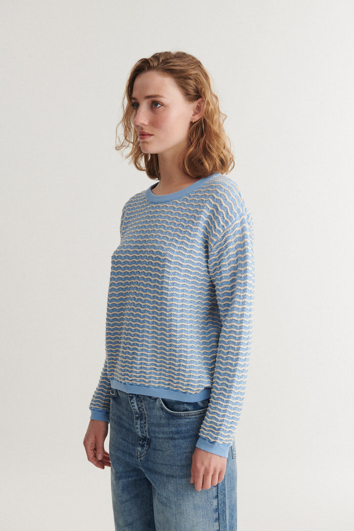 Basic Apparel Cashi Pullover Sweaters 877 Dutch canal / birch