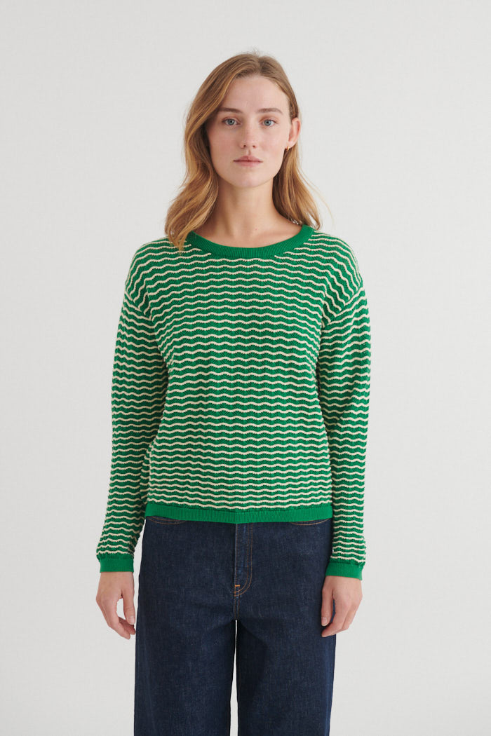 Basic Apparel Cashi Pullover Sweaters 881 Abundant green / Birch