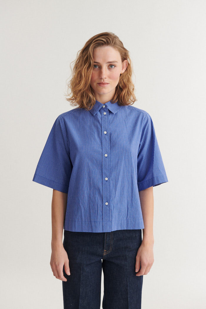Basic Apparel Chane SS Shirt Shirts 861 Sodalite blue