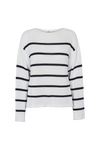 Basic Apparel Cia Boat Neck Sweaters 708 bright white / navy
