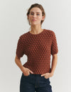 Cilla SS Sweater - Tortoise shell