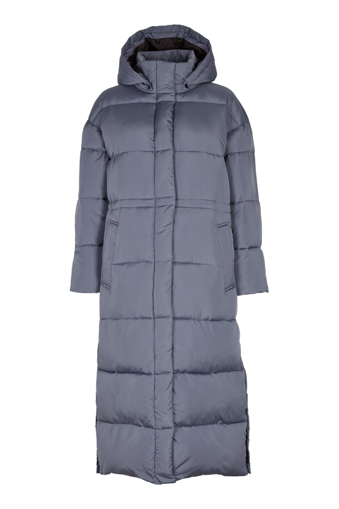 Basic Apparel Dagmar Long Coat Coats 026 Grey