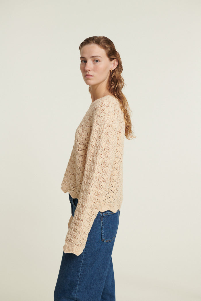 Basic Apparel Dania LS Sweater Sweaters 183 Birch