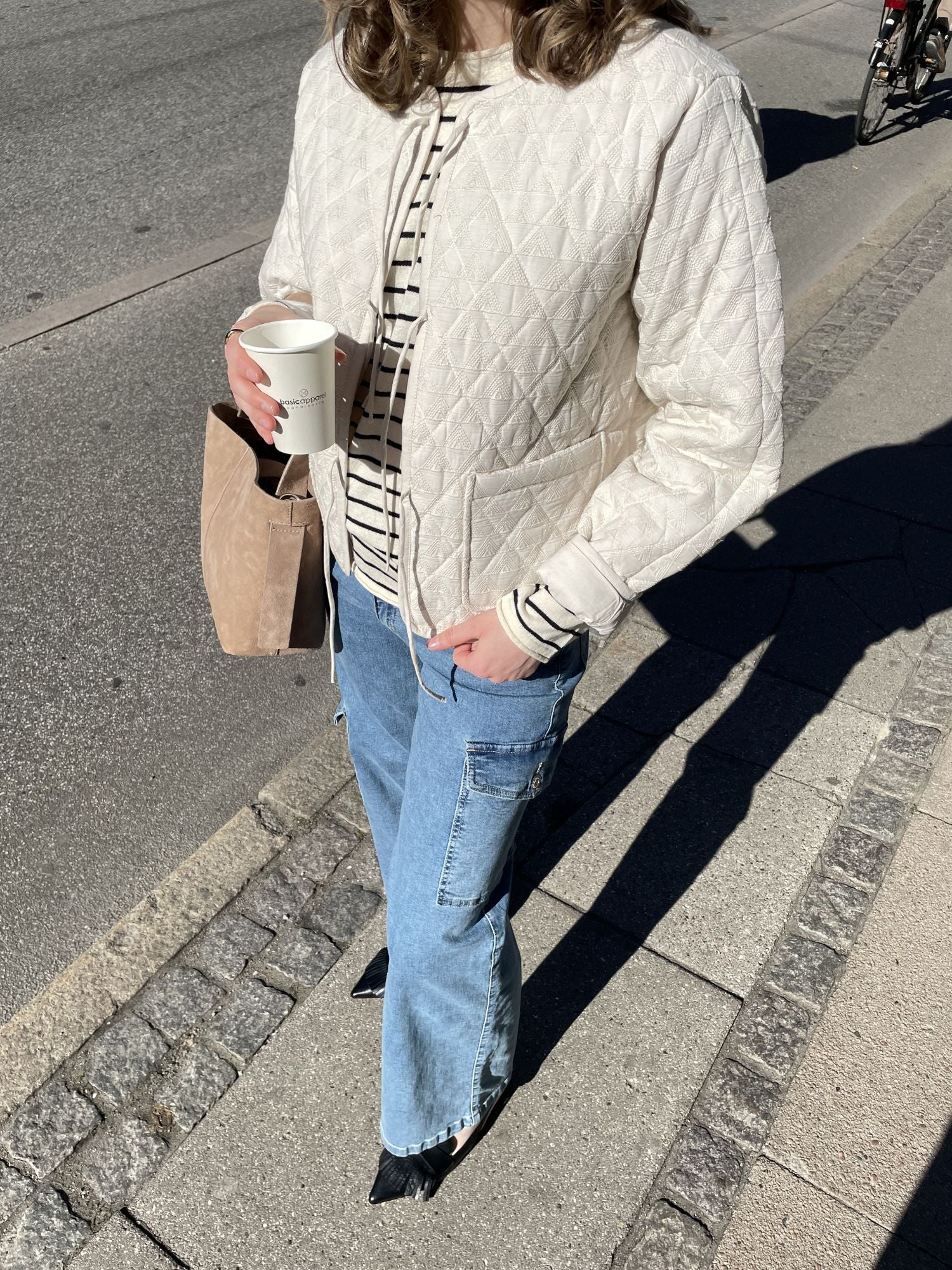 Basic Apparel Enya Cargo Pants Jeans 374 Denim Blue