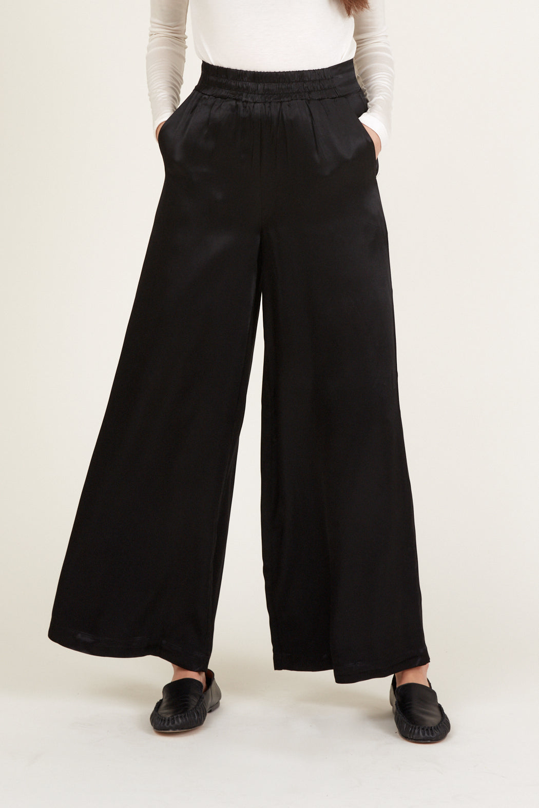 Basic Apparel Flora Wide Pants Pants 001 Black
