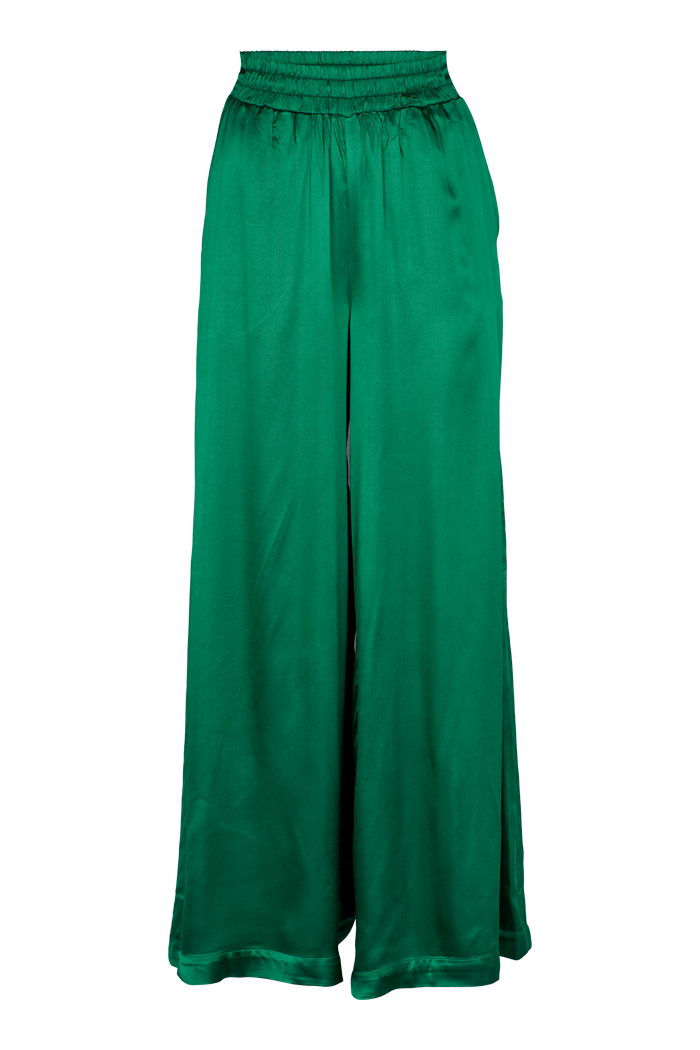 Basic Apparel Flora Wide Pants Pants 648 Green Jacket