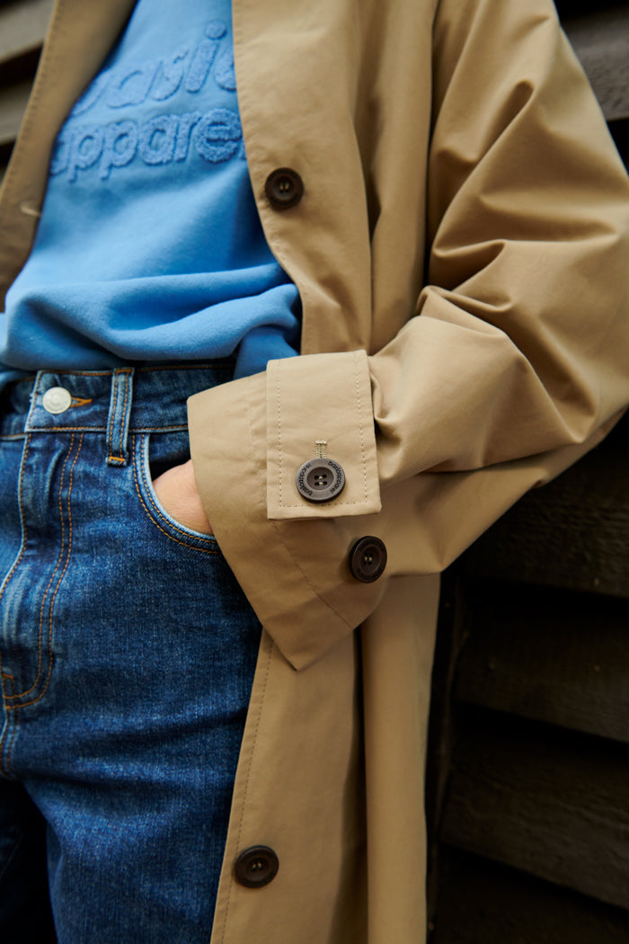 Basic Apparel Gise Raglan Coat Coats 537 Sepia Tint