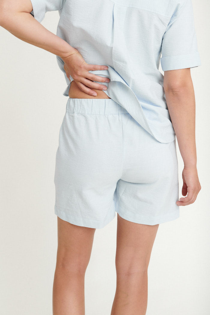 Basic Apparel Harriet shorts GOTS Shorts 523 Ashley Blue/Whisper White