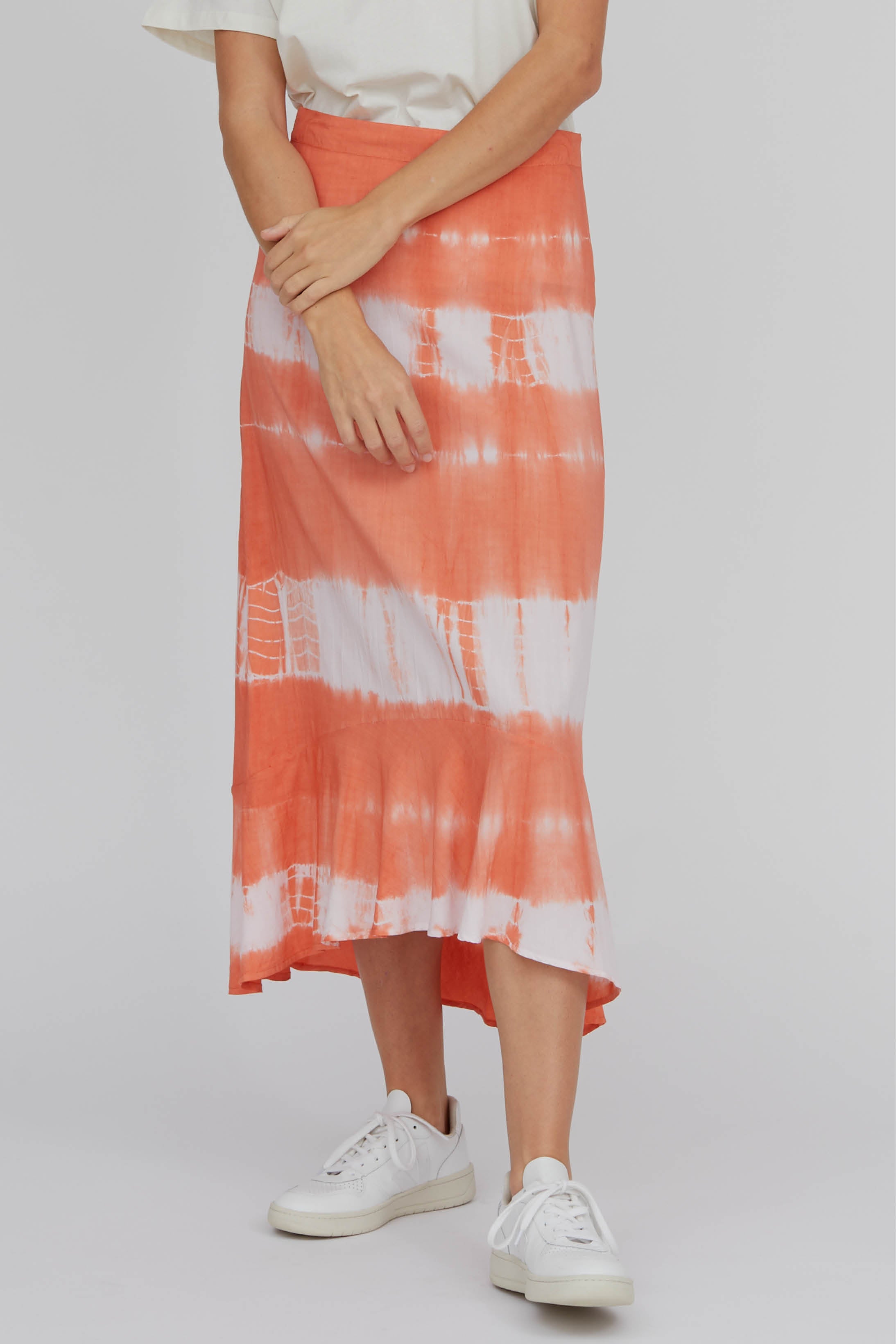 Basic Apparel Orchid Skirt Skirts 592 Tie Dye Dusted Clay / Pink Chalk