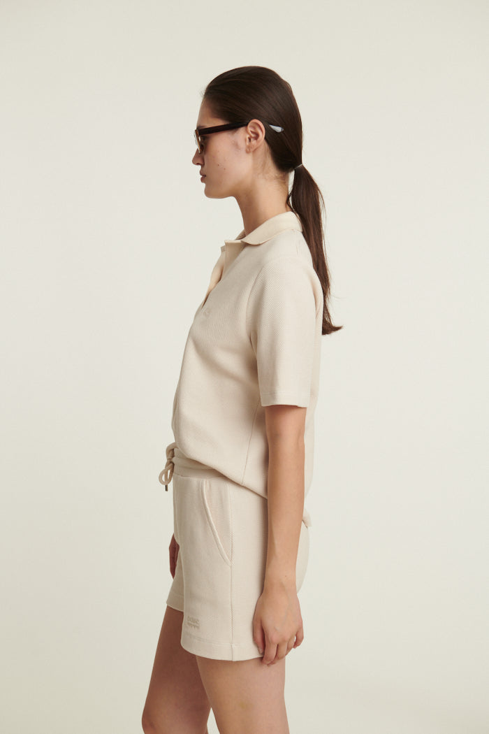 Basic Apparel Ima Polo T-shirts 649 Pumice Stone