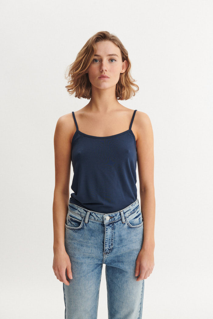 Basic Apparel Jo Strap Top Tops & tank-tops 048 Navy