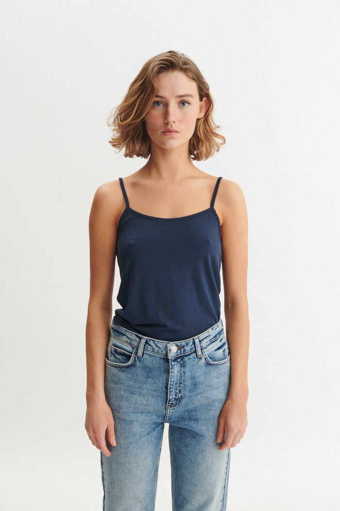 Basic Apparel Jo Strap Top Tops & tank-tops 048 Navy