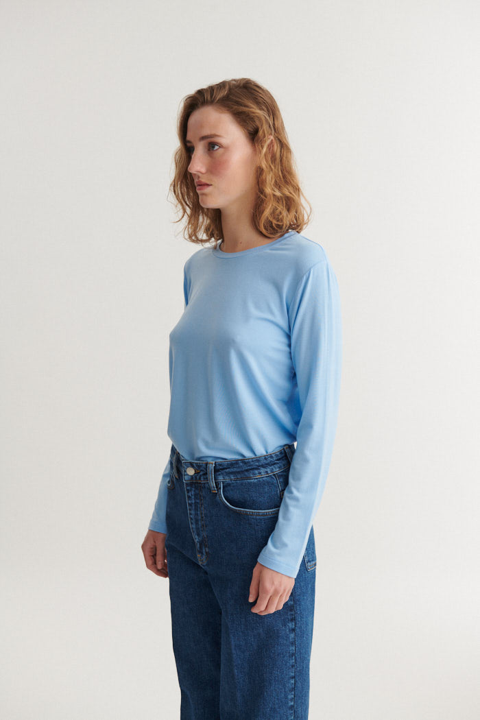 Basic Apparel Jolanda LS Tee T-shirts 772 Frozen fjord