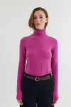 Joline T-Neck - Purple Orchid