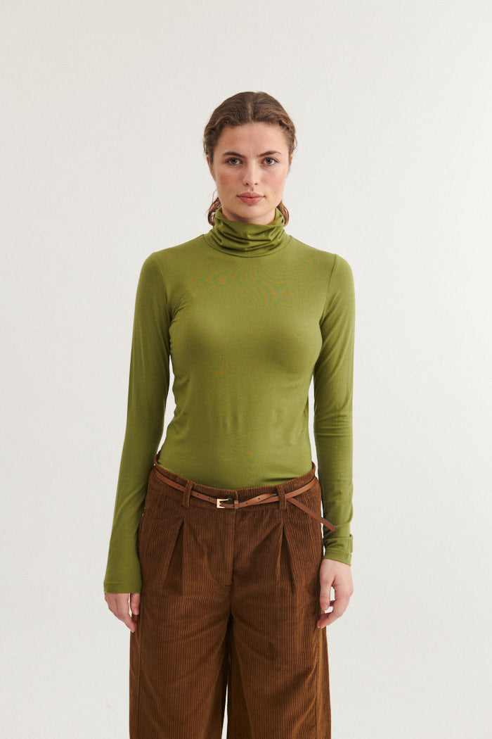 Basic Apparel Joline T-Neck T-shirts 789 Mayfly