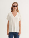 Joline V-neck - Off White