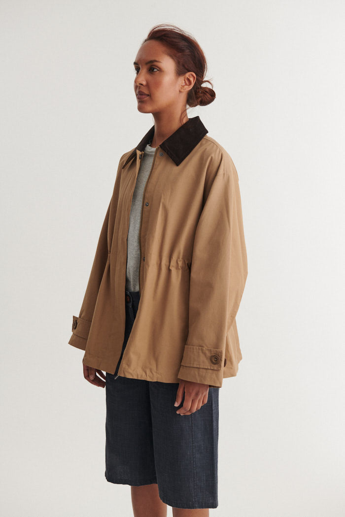 Basic Apparel Lin Jacket Jakker 537 Sepia Tint