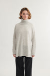 Line T-Neck - Light Grey Mel.