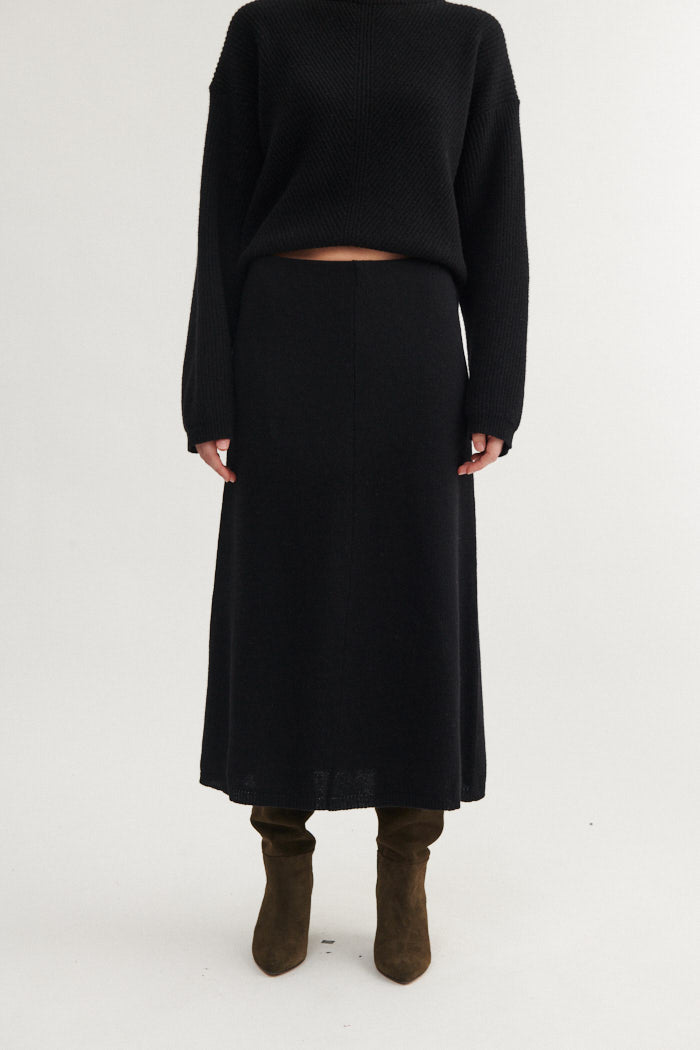 Basic Apparel Lise 3/4 Skirt Skirts 001 Black