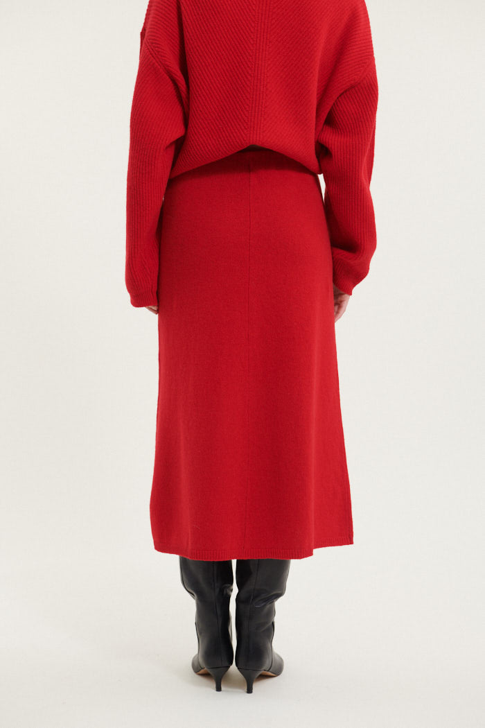 Basic Apparel Lise 3/4 Skirt Skirts 278 High Risk Red