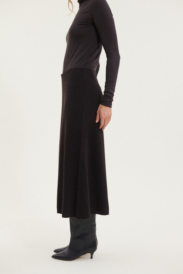 Basic Apparel Lise 3/4 Skirt Skirts 709 Chocolate torte