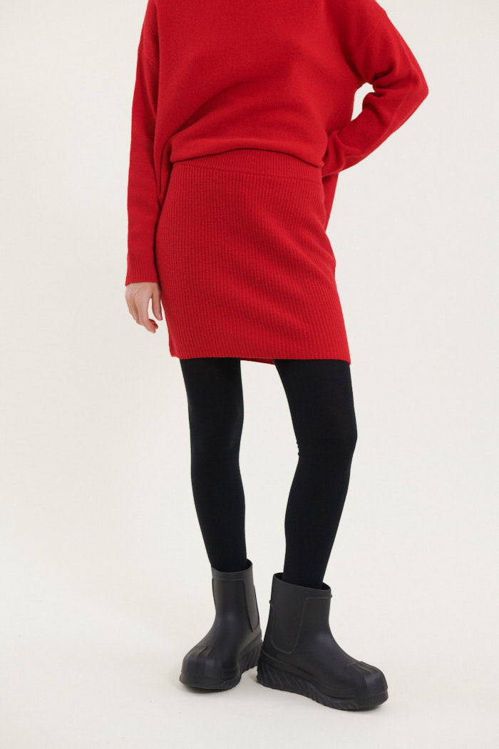 Basic Apparel Lise Short Skirt Skirts 278 High Risk Red