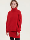 Lise Short T-Neck - High Risk Red