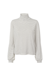 Basic Apparel Liva T-Neck T-shirts 705 whisper white / Sky captain