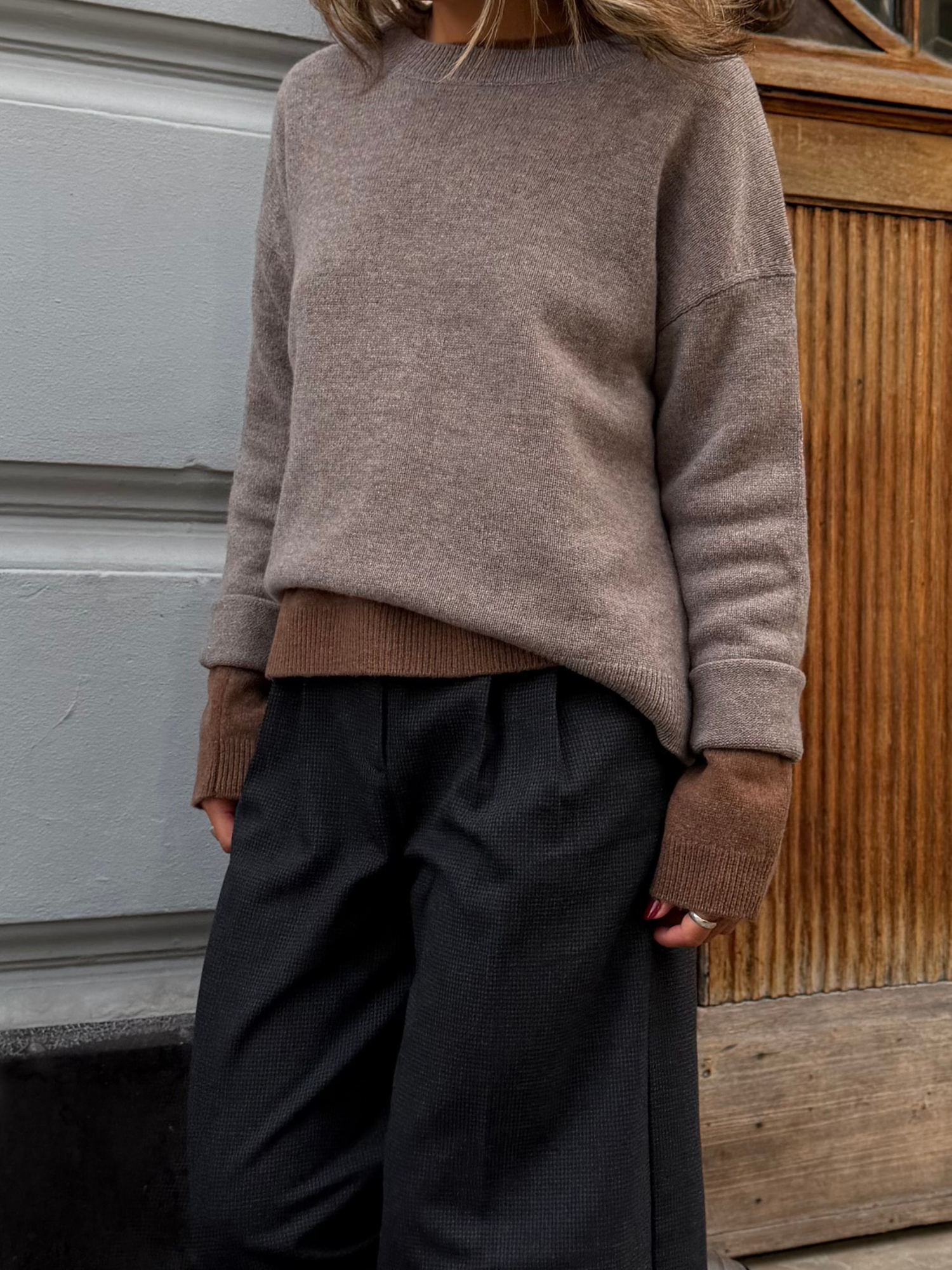 Basic Apparel Liz O-Neck Sweaters 833 Portobella