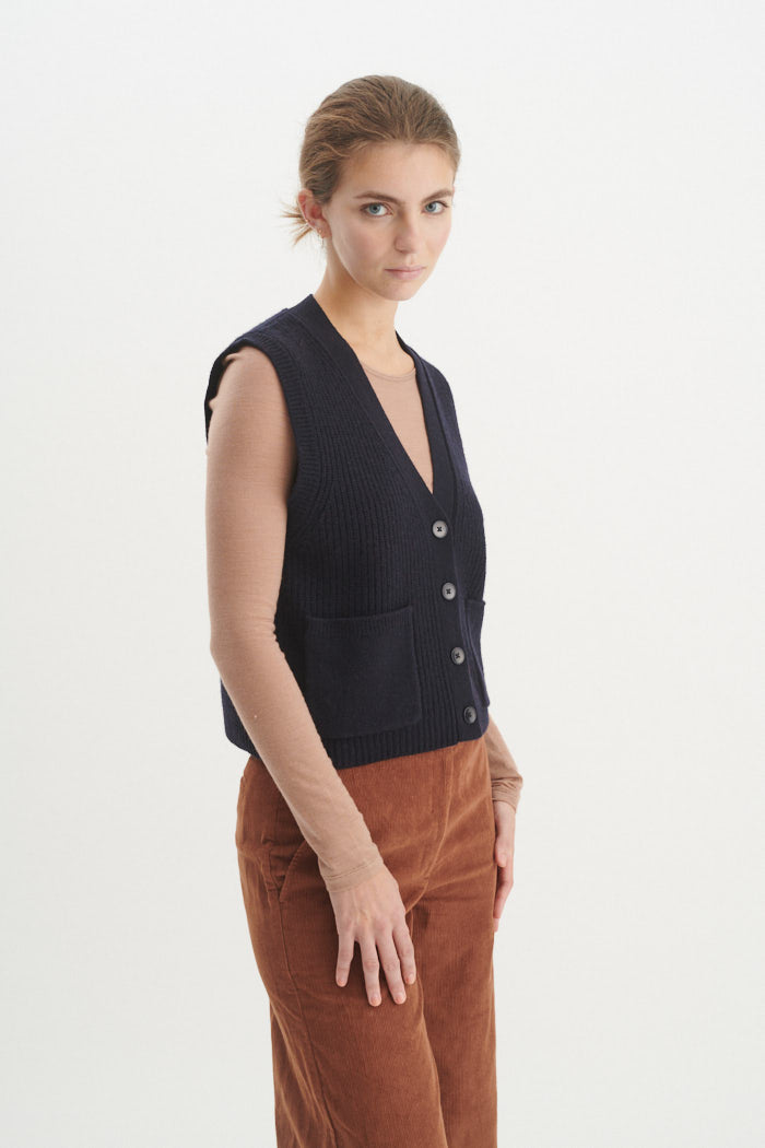 Basic Apparel Liz Vest Veste 048 Navy