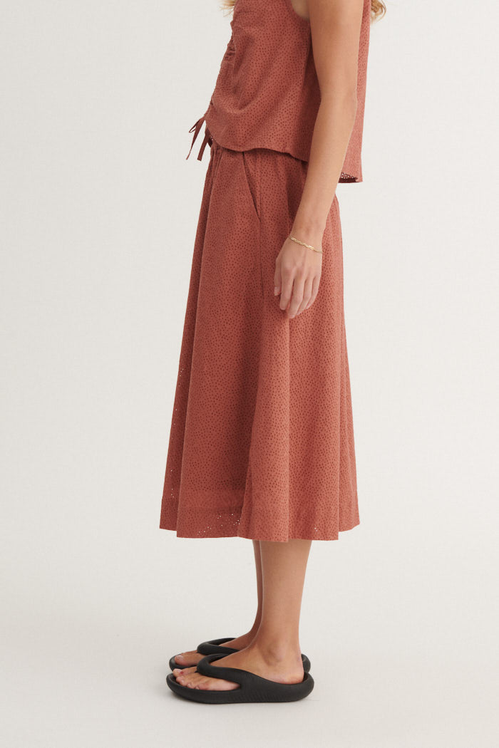 Basic Apparel Lotus Skirt Skirts 780 cedar wood