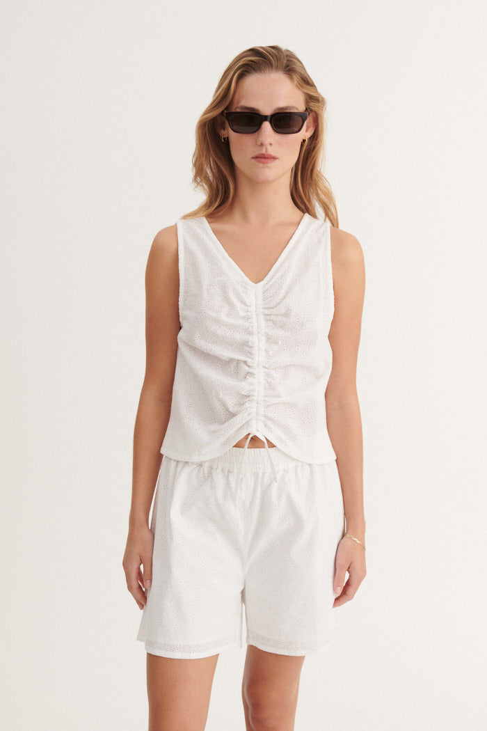 Basic Apparel Lotus Top Tops & tank-tops 423 Bright White