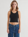 Ludmilla Crop Tank - Black